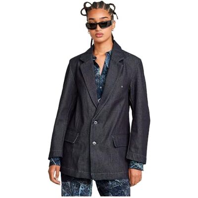 G-STAR Women's Oversized Blazer , Blue (raw denim D26218-D956-001), L G-STAR Women's Oversized Blazer , Blue (raw denim D26218-D956-001), L