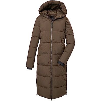 G.I.G.A. DX Women's quilted coat with hood/functional coat is water-repellent GW 50 WMN QLTD CT, dark brown, 44, 39840-000 G.I.G.A. DX Women's quilted coat with hood/functional coat is water-repellent GW 50 WMN QLTD CT, dark brown, 44, 39840-000