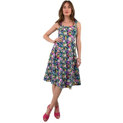 Joe Browns Women's Colour Pop Floral Strappy Mini Dress, Navy, 14 Joe Browns Women's Colour Pop Floral Strappy Mini Dress, Navy, 14