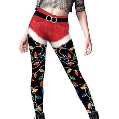 Dirfuny Ugly Holiday Leggings,Soft Stretchy Seasonal Prints Funny Costume Tights High Waist Leggings Pant for Partiess Dirfuny Ugly Holiday Leggings,Soft Stretchy Seasonal Prints Funny Costume Tights High Waist Leggings Pant for Partiess