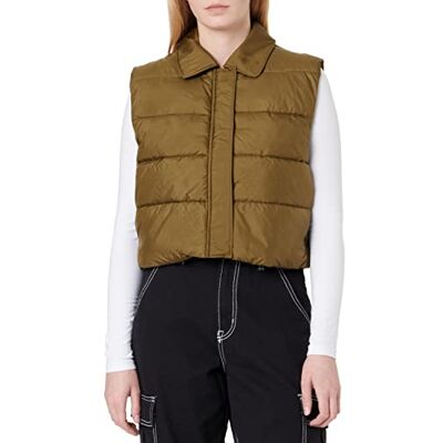 JJXX Jack&Jones Women's JXELLINOR Recycle Padded Vest SN Vest, Dark Olive, M, Dark Olive, M JJXX Jack&Jones Women's JXELLINOR Recycle Padded Vest SN Vest, Dark Olive, M, Dark Olive, M