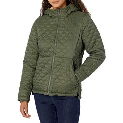 Amazon Essentials Women's Lightweight Water-Resistant Sherpa-Lined Hooded Puffer, Olive, Large Amazon Essentials Women's Lightweight Water-Resistant Sherpa-Lined Hooded Puffer, Olive, Large