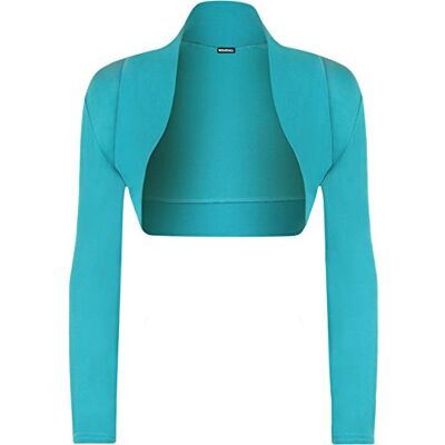 WearAll Ladies Long Sleeve Shrug Womens Bolero Cardigan Top Sizes 8-14 WearAll Ladies Long Sleeve Shrug Womens Bolero Cardigan Top Sizes 8-14