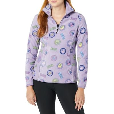 Amazon Essentials Disney Marvel Star Wars Princess Women's Polar Fleece Quarter-Zip Mock Jackets, Marvel Logo, XXL Amazon Essentials Disney Marvel Star Wars Princess Women's Polar Fleece Quarter-Zip Mock Jackets, Marvel Logo, XXL
