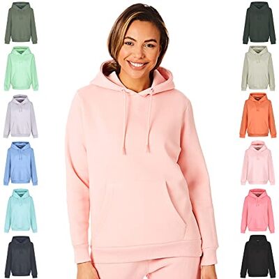 Light & Shade Women’s Fleece Pullover Hoodie with Pocket Soft Hooded Sweatshirt with Drawstring Casual Lounge & Gym Wear (Rose, XL) Light & Shade Women’s Fleece Pullover Hoodie with Pocket Soft Hooded Sweatshirt with Drawstring Casual Lounge & Gym Wear (Rose, XL)