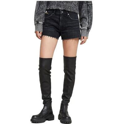 G-STAR Women's True Denim Shorts Raw Edge , Grey (worn in eolith grey D24376-D933-H114), 29 G-STAR Women's True Denim Shorts Raw Edge , Grey (worn in eolith grey D24376-D933-H114), 29
