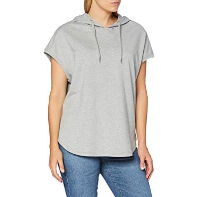 Build Your Brand Women's Ladies Sleeveless Hoody Hoodie, Grey (Heather Grey), M UK Build Your Brand Women's Ladies Sleeveless Hoody Hoodie, Grey (Heather Grey), M UK