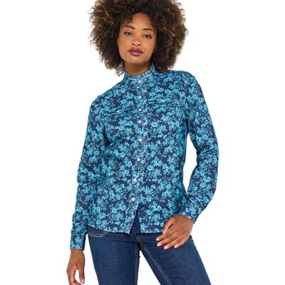 Joe Browns Women's Vintage-Inspired Cord Blouse, Blue, 12 Joe Browns Women's Vintage-Inspired Cord Blouse, Blue, 12