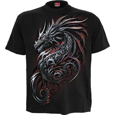 Spiral Dragon Shards - S - T-Shirt - Black Spiral Dragon Shards - S - T-Shirt - Black