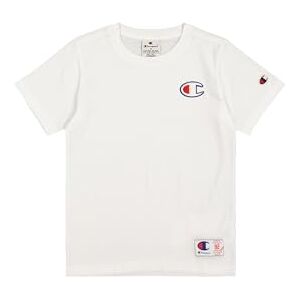 Champion Boys Legacy Retro Sport B (306853) Crewneck Short Sleeve T-Shirt, White (Ww001), 11-12 Years UK Champion Boys Legacy Retro Sport B (306853) Crewneck Short Sleeve T-Shirt, White (Ww001), 11-12 Years UK