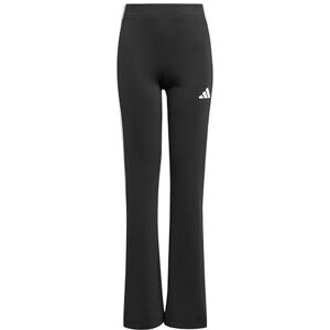 adidas Girl's Train Essentials 3-Stripes Flared Leggings, Black/White, 7-8 Years adidas Girl's Train Essentials 3-Stripes Flared Leggings, Black/White, 7-8 Years