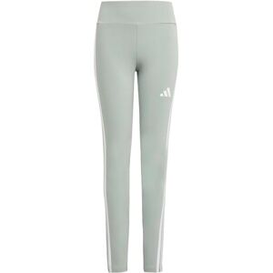 adidas Girl's Essentials 3 Stripes Leggings Tights, Wonder Sage/white, 7-8 Years adidas Girl's Essentials 3 Stripes Leggings Tights, Wonder Sage/white, 7-8 Years