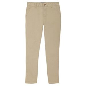 French Toast Boy's Adjustable Waist Stretch Straight Fit Chino Pant, Khaki, 12 French Toast Boy's Adjustable Waist Stretch Straight Fit Chino Pant, Khaki, 12