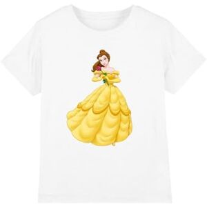 Disney Beauty And The Beast Belle Rose Girls T Shirt, White, 5-6 Years Disney Beauty And The Beast Belle Rose Girls T Shirt, White, 5-6 Years