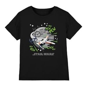 Star Wars Pew Pew Xwing Unisex Kids T Shirt, Black, 9-10 Years Star Wars Pew Pew Xwing Unisex Kids T Shirt, Black, 9-10 Years