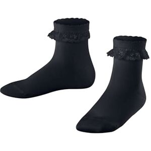 FALKE Unisex Kids Romantic Lace K So Cotton Plain 1 Pair Socks, Blue Dark Navy 6370, 6-8.5 FALKE Unisex Kids Romantic Lace K So Cotton Plain 1 Pair Socks, Blue Dark Navy 6370, 6-8.5