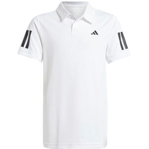adidas Boy's Boys Club Tennis 3-Stripes Polo Shirt, White, 13-14 Years adidas Boy's Boys Club Tennis 3-Stripes Polo Shirt, White, 13-14 Years