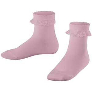 FALKE Unisex Kids Romantic Lace K So Cotton Plain 1 Pair Socks, Pink Thulit 8663, 3-5.5 FALKE Unisex Kids Romantic Lace K So Cotton Plain 1 Pair Socks, Pink Thulit 8663, 3-5.5