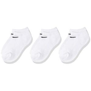Nike Unisex Kids Basic Pack No Show 3pk Eu 23 1/2-27 SOCKS, White Nike Unisex Kids Basic Pack No Show 3pk Eu 23 1/2-27 SOCKS, White