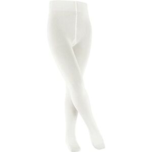 FALKE Unisex Kids Family K Ti Sustainable Cotton Plain 1 Pair Tights, White Off-White 2040, 6-8.5 FALKE Unisex Kids Family K Ti Sustainable Cotton Plain 1 Pair Tights, White Off-White 2040, 6-8.5