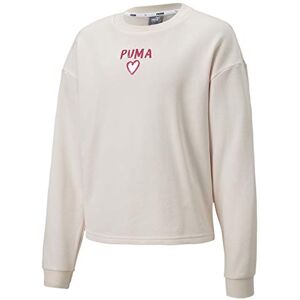 Puma Alpha Crew Sweat G Sweatshirt, Unisex Kids, Rosewater, 176 Puma Alpha Crew Sweat G Sweatshirt, Unisex Kids, Rosewater, 176