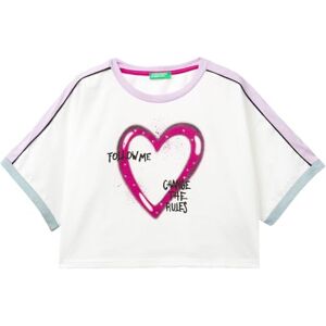 United Colors of Benetton Girl's 3i1xc10jv t Shirts, White, 120 cm United Colors of Benetton Girl's 3i1xc10jv t Shirts, White, 120 cm