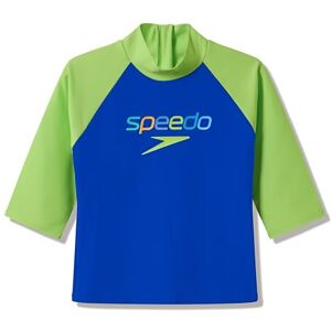 Speedo Kids Unisex Infant Print Long Sleeve Rash Guard Swim Top, Deep Sapphire/Citrus Green, 9-12 Speedo Kids Unisex Infant Print Long Sleeve Rash Guard Swim Top, Deep Sapphire/Citrus Green, 9-12