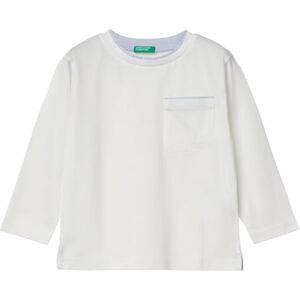 United Colors of Benetton Boy's T-Shirt M/L 3KWZG10F5 Short Sleeve, White, 3-4 Years United Colors of Benetton Boy's T-Shirt M/L 3KWZG10F5 Short Sleeve, White, 3-4 Years