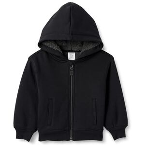 Amazon Essentials Boys' Sherpa Lined Hoodie Sweatshirt, Black, 9 Years Amazon Essentials Boys' Sherpa Lined Hoodie Sweatshirt, Black, 9 Years