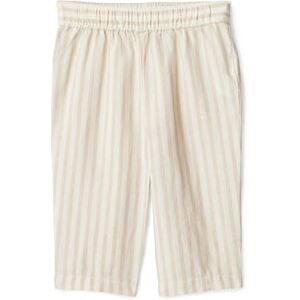 Amazon Essentials x Sofia Grainge Baby Boys' Cotton Linen Pull-on Trousers, Taupe Even Stripe, 24 Months Amazon Essentials x Sofia Grainge Baby Boys' Cotton Linen Pull-on Trousers, Taupe Even Stripe, 24 Months