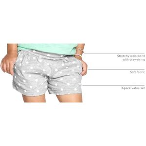 Simple Joys by Carter's Baby Girls' 3-Pack Knit Shorts, Grey Dots/Navy Stripes/Pink, 4 Years (Pack of 3) Simple Joys by Carter's Baby Girls' 3-Pack Knit Shorts, Grey Dots/Navy Stripes/Pink, 4 Years (Pack of 3)