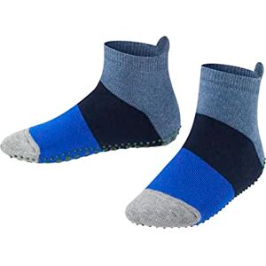 FALKE Unisex Kids Colour Block K Hp Cotton Grips On Sole 1 Pair Grip socks, Blue Denim 6666, 3/5.5 UK Child FALKE Unisex Kids Colour Block K Hp Cotton Grips On Sole 1 Pair Grip socks, Blue Denim 6666, 3/5.5 UK Child
