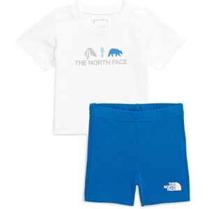 The North Face Babies Cotton Summer Set, Tnf White/Hero Blue, 6 Months The North Face Babies Cotton Summer Set, Tnf White/Hero Blue, 6 Months