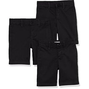 Amazon Essentials Boys' Uniform Woven Flat-Front Shorts (Wrinkle-Resistant), Pack of 3, Black, 7 Years Amazon Essentials Boys' Uniform Woven Flat-Front Shorts (Wrinkle-Resistant), Pack of 3, Black, 7 Years
