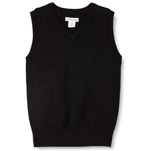 Amazon Essentials Boys' Uniform Cotton V-Neck Sleeveless Jumper, Black, 11-12 Years Amazon Essentials Boys' Uniform Cotton V-Neck Sleeveless Jumper, Black, 11-12 Years