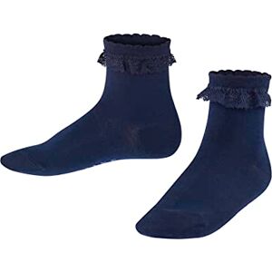 FALKE Unisex Kids Romantic Lace K So Cotton Plain 1 Pair Socks, Blue Marine 6120, 6-8.5 FALKE Unisex Kids Romantic Lace K So Cotton Plain 1 Pair Socks, Blue Marine 6120, 6-8.5