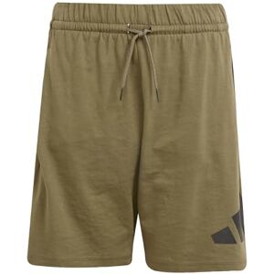 adidas Unisex Kids Essentials Big Logo Shorts, Olive strata/Black, 13-14 Years adidas Unisex Kids Essentials Big Logo Shorts, Olive strata/Black, 13-14 Years