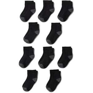 Amazon Essentials Unisex Kids' Ankle Socks, Everyday Casual, 10 Pairs, Black, Large (8-12 Years) Amazon Essentials Unisex Kids' Ankle Socks, Everyday Casual, 10 Pairs, Black, Large (8-12 Years)