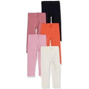 Amazon Essentials Girls' Leggings, Pack of 5, Black/Blush/Ivory/Orange/Pink, 9 Years Amazon Essentials Girls' Leggings, Pack of 5, Black/Blush/Ivory/Orange/Pink, 9 Years