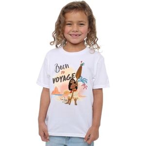Disney Moana Born to Voyage Girls T Shirt, White, 9-10 Years Disney Moana Born to Voyage Girls T Shirt, White, 9-10 Years