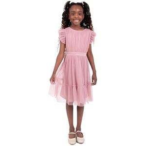 Anaya with Love Maya Deluxe Flower Girl Dress Bridesmaid Children's Round Neck Short Flutter Sleeve Bow Tulle Ruffle Princess Kids Dress, Bridal Rose, 11-12 Years, Bridal Rose, 11-12 Years Anaya with Love Maya Deluxe Flower Girl Dress Bridesmaid Children's Round Neck Short Flutter Sleeve Bow Tulle Ruffle Princess Kids Dress, Bridal Rose, 11-12 Years, Bridal Rose, 11-12 Years