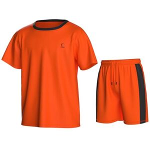 Essenclo Boys Athletic Shorts and Performance T-Shirt Crew Neck Boy Clothes Set, Summer Kids Outfit Size 3-16 (2 Pcs Set) E1002 Orange 9-10 Essenclo Boys Athletic Shorts and Performance T-Shirt Crew Neck Boy Clothes Set, Summer Kids Outfit Size 3-16 (2 Pcs Set) E1002 Orange 9-10