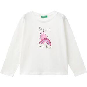 United Colors of Benetton T-Shirt M/L 3I1XG10FI Short Sleeve T-Shirt, Bianco United Colors of Benetton T-Shirt M/L 3I1XG10FI Short Sleeve T-Shirt, Bianco