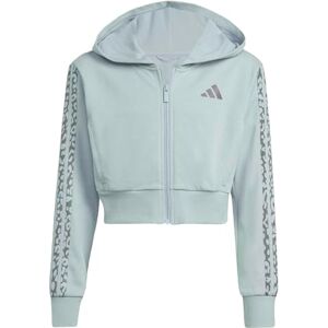 adidas Girl's SEASONALS ANIMAL FULL ZIP HOODIE, Wonder Sage/Aurora Onix, 13-14 Years adidas Girl's SEASONALS ANIMAL FULL ZIP HOODIE, Wonder Sage/Aurora Onix, 13-14 Years