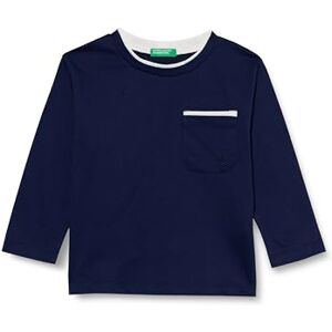 United Colors of Benetton T-Shirt M/L 3KWZG10F5 Short Sleeve T-Shirt, Blu United Colors of Benetton T-Shirt M/L 3KWZG10F5 Short Sleeve T-Shirt, Blu