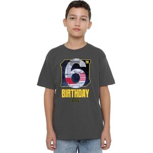 Star Wars Xwing 6th Birthday Space Unisex Kids T Shirt, Charcoal, 9-10 Years Star Wars Xwing 6th Birthday Space Unisex Kids T Shirt, Charcoal, 9-10 Years