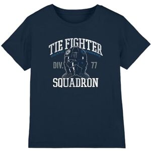 Star Wars Tie Fighter Squadron Unisex Kids T Shirt, Navy, 7-8 Years Star Wars Tie Fighter Squadron Unisex Kids T Shirt, Navy, 7-8 Years