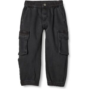 Amazon Essentials Boys' Stretch Denim Cargo Jeans, Washed Black, 5 Years Amazon Essentials Boys' Stretch Denim Cargo Jeans, Washed Black, 5 Years