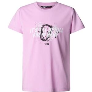 The North Face Girl's Graphic Relaxed S/S T-Shirt, Cyber Pink, 7/8 Years The North Face Girl's Graphic Relaxed S/S T-Shirt, Cyber Pink, 7/8 Years