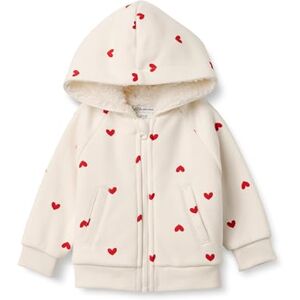 Amazon Essentials x Sofia Grainge Unisex Babies' Zip Hoodie Sweatshirt, Ivory Red Hearts, 24 Months Amazon Essentials x Sofia Grainge Unisex Babies' Zip Hoodie Sweatshirt, Ivory Red Hearts, 24 Months